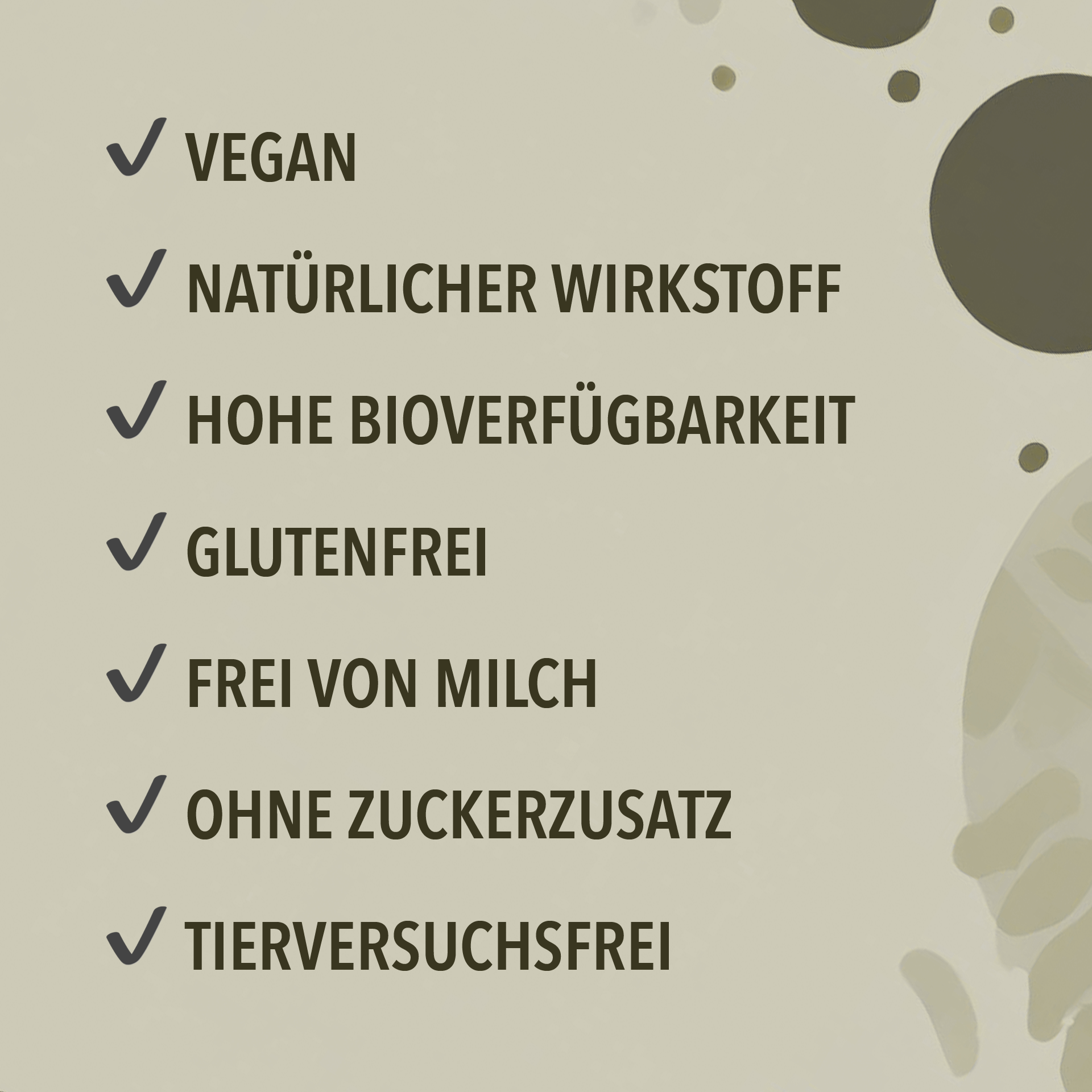 100% pflanzliche Inhaltsstoffe, dadurch hoch verträglich